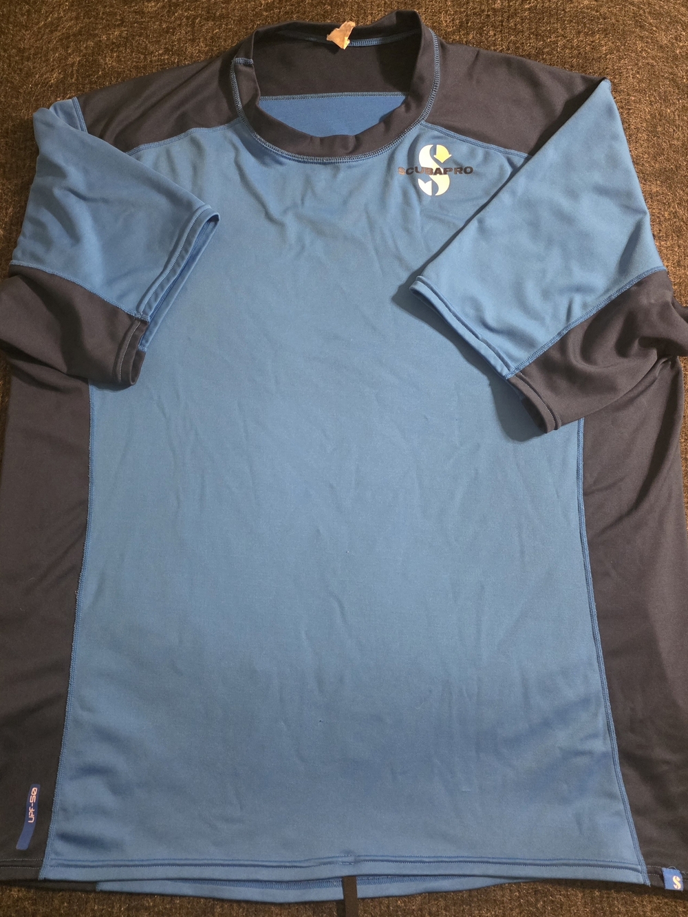 Scubapro Men’s Blue Short-Sleeve Rash Guard